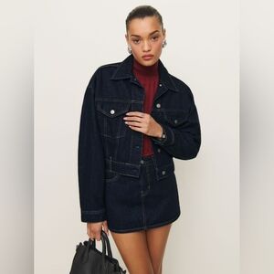 Reformation Jori Cropped Denim Jacket